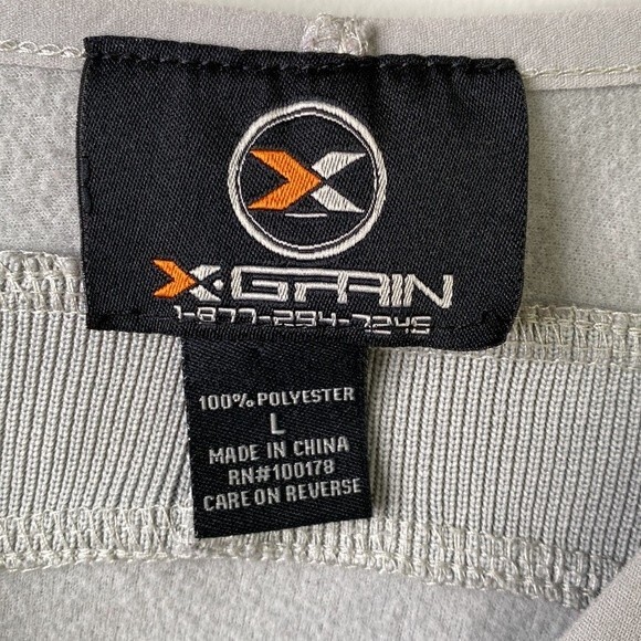 X-Grain Sportswear Rockies Baseball Jersey Pullover Crew Neck Long Sleeves Gray - Picture 4 of 12